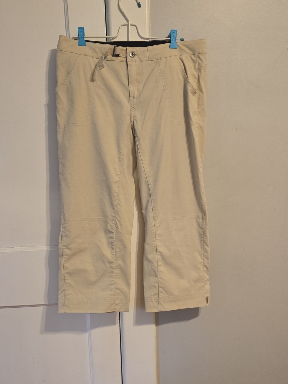 Prana Women's Stretch Cream Chinos - Lightweight Stretch Cropped